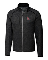Ole Miss Rebels Cutter & Buck Mainsail Sweater-Knit Mens Big and Tall Full Zip Jacket CCH_MANN_HG 