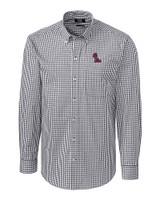 Ole Miss Rebels Cutter & Buck Easy Care Stretch Gingham Mens Big and Tall Long Sleeve Dress Shirt CC_MANN_HG 