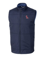 Ole Miss Rebels Cutter & Buck Stealth Hybrid Quilted Mens Windbreaker Vest LYN_MANN_HG 