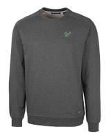 South Florida Bulls Cutter & Buck Saturday Cotton Blend Mens Crew Neck Sweatshirt Charcoal Heather Mannequin