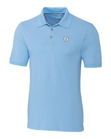 North Carolina Tar Heels Cutter & Buck Advantage Eco Tri-Blend Pique Mens Polo Atlas Light Blue Mannequin