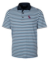 Ole Miss Rebels Cutter & Buck Mens Forge Polo Multi Stripe ALS_MANN_HG 