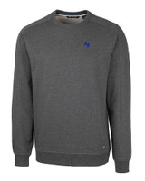 Air Force Falcons Cutter & Buck Saturday Cotton Blend Mens Crew Neck Sweatshirt Charcoal Heather Mannequin