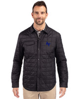 Air Force Falcons Cutter & Buck Rainier PrimaLoft® Mens Eco Insulated Quilted Shirt Jacket Black Front