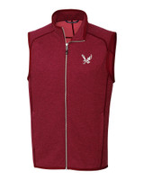 Eastern Washington Eagles Cutter & Buck Mainsail Sweater-Knit Mens Full Zip Vest CRH_MANN_HG 