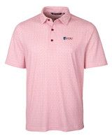 Fairleigh Dickinson Knights Cutter & Buck Pike Double Dot Print Stretch Mens Polo CDR_MANN_HG 