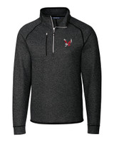 Eastern Washington Eagles Cutter & Buck Mainsail Sweater-Knit Mens Big and Tall Half Zip Pullover Jacket CCH_MANN_HG 