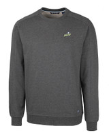 Florida Gulf Coast Eagles Cutter & Buck Saturday Cotton Blend Mens Crew Neck Sweatshirt Charcoal Heather Mannequin