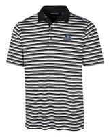 Creighton Bluejays Cutter & Buck Mens Forge Polo Multi Stripe Black Mannequin