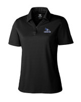 Creighton Bluejays Cutter & Buck Genre Textured Solid Womens Polo Black Mannequin
