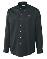 Louisiana Tech Bulldogs Cutter & Buck Epic Easy Care Nailshead Mens Big and Tall Long Sleeve Dress Shirt Black Mannequin