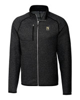 Navy Midshipmen Cutter & Buck Mainsail Sweater-Knit Mens Big and Tall Full Zip Jacket CCH_MANN_HG 
