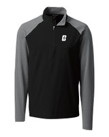 Charlotte 49ers Cutter & Buck Response Lightweight Hybrid Quarter Zip Mens Pullover Windbreaker Black Mannequin
