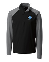 Indiana State Sycamores Cutter & Buck Response Lightweight Hybrid Quarter Zip Mens Pullover Windbreaker Black Mannequin