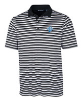 Indiana State Sycamores Cutter & Buck Mens Forge Polo Multi Stripe Black Mannequin