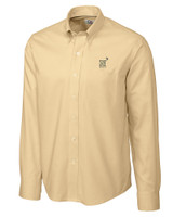 Navy Midshipmen Cutter & Buck Epic Easy Care Nailshead Mens Long Sleeve Dress Shirt Desert Mannequin