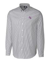 Stephen F Austin Lumberjacks Cutter & Buck Stretch Oxford Stripe Mens Big and Tall Long Sleeve Dress Shirt CC_MANN_HG 