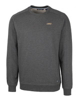 James Madison Dukes Cutter & Buck Saturday Cotton Blend Mens Crew Neck Sweatshirt Charcoal Heather Mannequin