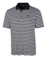 Pitt Panthers Cutter & Buck Mens Forge Polo Multi Stripe Black Mannequin