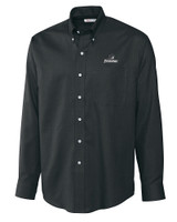 Providence Friars Cutter & Buck Epic Easy Care Nailshead Mens Big and Tall Long Sleeve Dress Shirt Black Mannequin