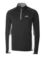 Providence Friars Cutter & Buck Traverse Colorblock Stretch Quarter Zip Mens Pullover Black Mannequin