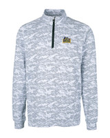 Drexel Dragons Cutter & Buck Traverse Stretch Eco Camo Print Quarter Zip Mens Pullover CC_MANN_HG 