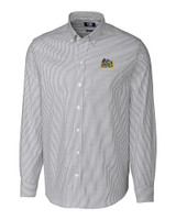 Drexel Dragons Cutter & Buck Stretch Oxford Stripe Mens Long Sleeve Dress Shirt CC_MANN_HG 