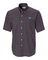 Middle Tennessee Blue Raiders Cutter & Buck Epic Easy Care Nailshead Mens Short Sleeve Dress Shirt Black Mannequin