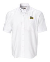 Drexel Dragons Cutter & Buck Epic Easy Care Nailshead Mens Short Sleeve Dress Shirt White Mannequin