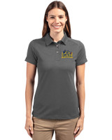 Drexel Dragons Cutter & Buck Advantage Eco Tri-Blend Pique Womens Polo Elemental Grey Front