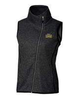 Drexel Dragons Cutter & Buck Mainsail Sweater Knit Womens Asymmetrical Vest CCH_MANN_HG 