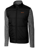 UOP Tigers Cutter & Buck Stealth Hybrid Quilted Mens Big and Tall Full Zip Windbreaker Jacket BL_MANN_HG 