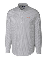 UOP Tigers Cutter & Buck Stretch Oxford Stripe Mens Big and Tall Long Sleeve Dress Shirt CC_MANN_HG 