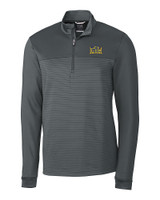 Drexel Dragons Cutter & Buck Traverse Stretch Eco Stripe Quarter Zip Mens Pullover EG_MANN_HG 