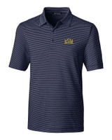 Drexel Dragons Cutter & Buck Forge Pencil Stripe Stretch Mens Big and Tall Polo LYN_MANN_HG 