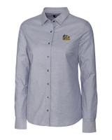 Drexel Dragons Cutter & Buck Stretch Oxford Womens Long Sleeve Dress Shirt CC_MANN_HG 