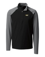 VCU Rams Cutter & Buck Response Lightweight Hybrid Quarter Zip Mens Pullover Windbreaker Black Mannequin