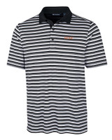 UOP Tigers Cutter & Buck Big & Tall Forge Polo Multi Stripe Black Mannequin