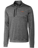 UOP Tigers Cutter & Buck Stealth Heathered Mens Big and Tall  Quarter Zip Pullover EG_MANN_HG 