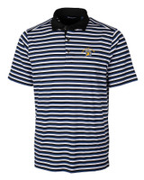 San Jose State Spartans Cutter & Buck Mens Forge Polo Multi Stripe Tour Blue Mannequin