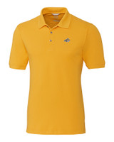 Montana State Bobcats Cutter & Buck Advantage Eco Tri-Blend Pique Mens Polo College Gold Mannequin