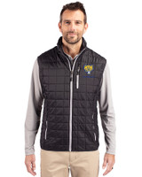 Fort Valley State Wildcats Cutter & Buck Rainier PrimaLoft® Mens Eco Insulated Full Zip Puffer Vest Black Front