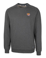 Bethune-Cookman Wildcats Cutter & Buck Saturday Cotton Blend Mens Crew Neck Sweatshirt Charcoal Heather Mannequin