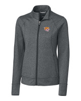 Bethune-Cookman Wildcats Cutter & Buck Shoreline Heathered Womens Full Zip Jacket Charcoal Heather Mannequin