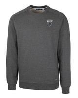 Howard Bison Cutter & Buck Saturday Cotton Blend Mens Crew Neck Sweatshirt Charcoal Heather Mannequin