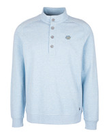Southern University Jaguars Cutter & Buck Saturday Cotton Blend Mens Mock Pullover Sweatshirt Atlas Heather Mannequin