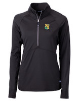 Xavier Gold Rush Cutter & Buck Adapt Eco Knit Stretch Recycled Womens Half Zip Pullover BL_MANN_HG 