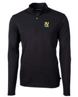Xavier Gold Rush Cutter & Buck Virtue Eco Pique Recycled Quarter Zip Mens Pullover BL_MANN_HG 