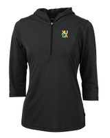 Xavier Gold Rush Cutter & Buck Virtue Eco Pique Recycled Half Zip Pullover Womens Hoodie BL_MANN_HG 