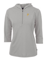 Pittsburgh Pirates Cutter & Buck Virtue Eco Pique Recycled Half Zip Pullover Womens Hoodie POL_MANN_HG 1